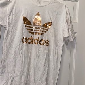 ROSE GOLD ADIDAS LOGO SHIRT
